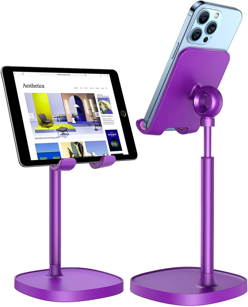 LISEN Cell Phone Stand Adjustable Phone Holer for Desk product view