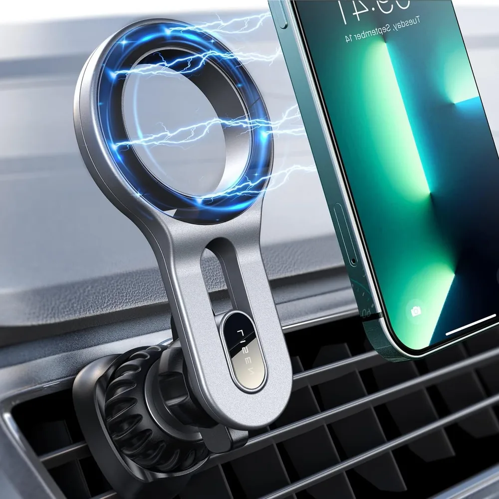 LISEN for iPhone 18 Car Mount, MagSafe Car Mount - Silver · 1 Count