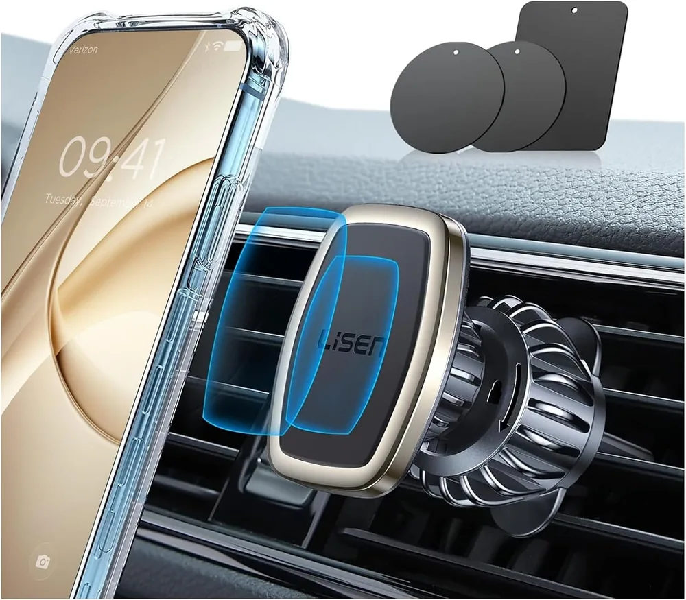 LISEN Magnetic Phone Holder for Car Phone Holder with Upgraded Clip product view
