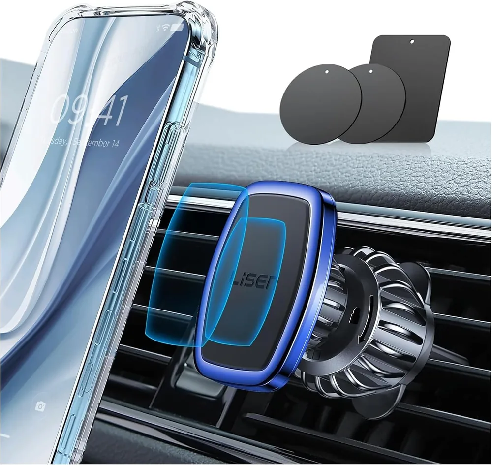 LISEN Magnetic Phone Holder for Car Phone Holder with Upgraded Clip product view