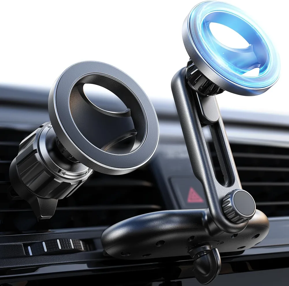 LISEN for MagSafe CD Phone Holder for Car Mount [Angle Adjustable] Magnetic Phone Holder for iPhone product view