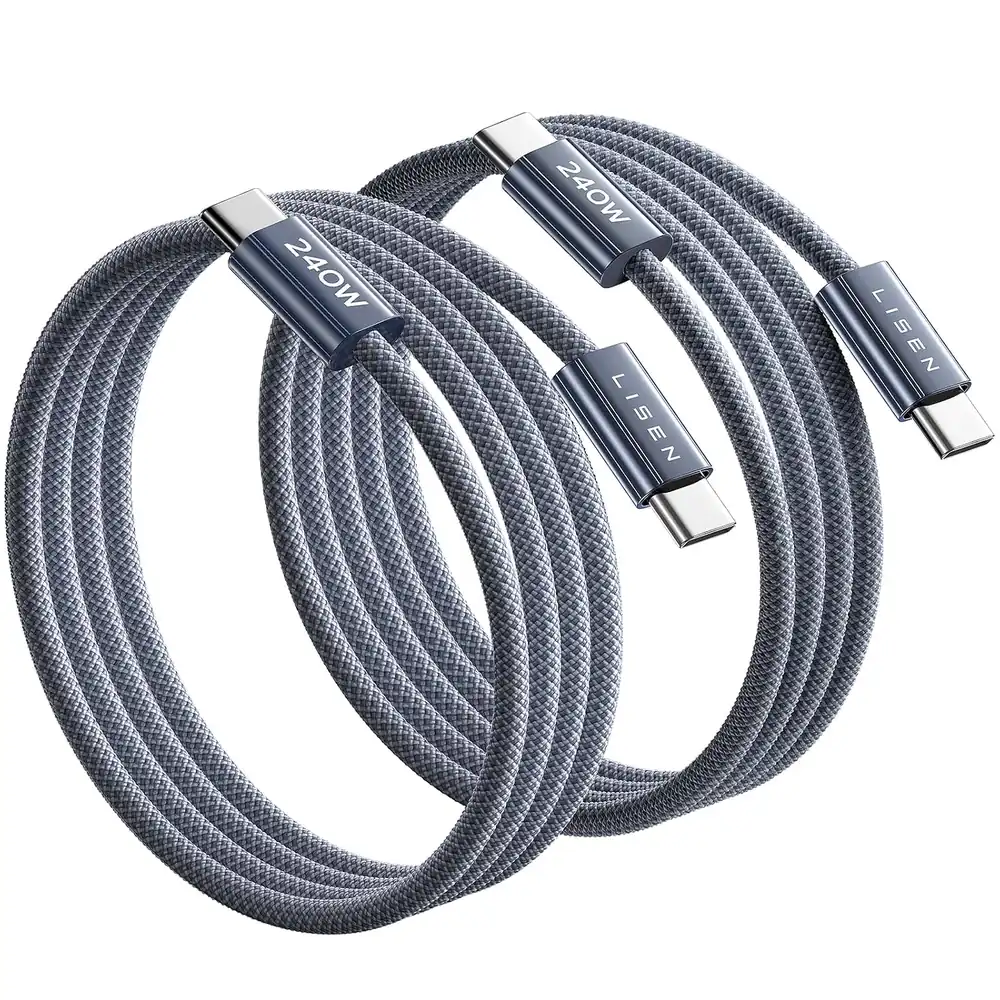 LISEN USB C to USB C Cable, 240W C to C Cable PS/2 Fast Charging [3.3FT product view