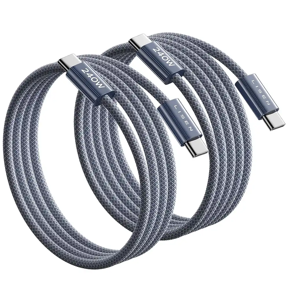 LISEN USB C to USB C Cable Fast Charging Cords 240W Type C Charger Fast Charging Cord Type C Cable for product view