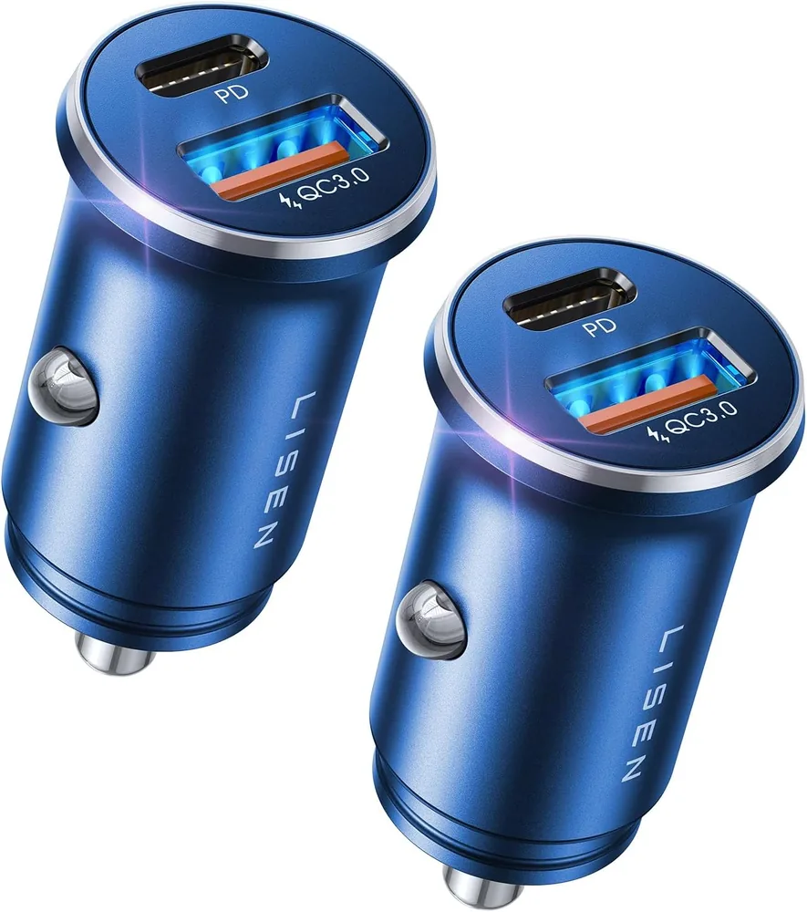 LISEN 54W Car Phone Charger USB C, Cigarette Lighter Adapter product view
