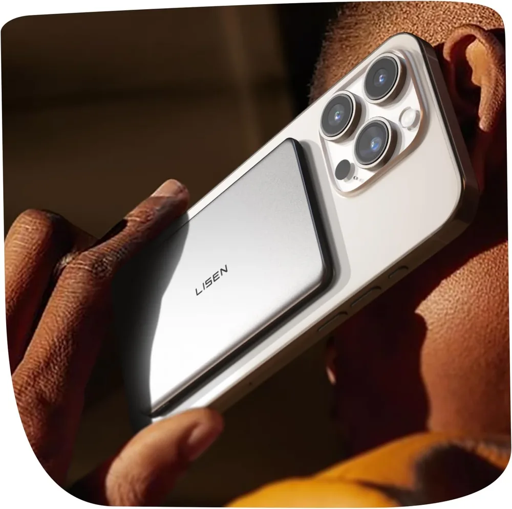 LISEN Ultra Slim MagSafe Power Bank for iPhone 18 Pro Max Accessories product view
