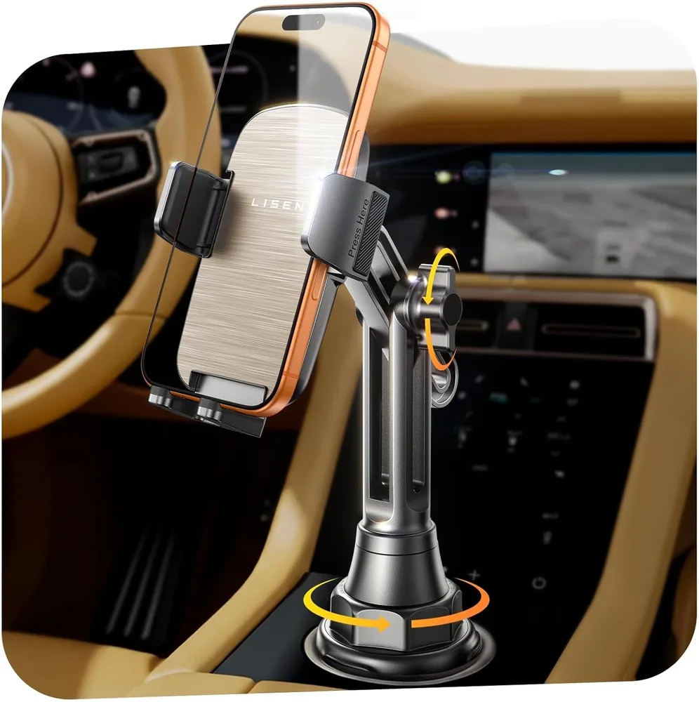 LISEN Car Phone Holder Mount (Cup Holder Mount) product view