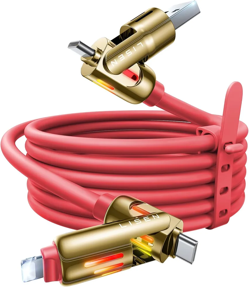 LISEN 240W Chubby Cable for iPhone 14 Pro Max Charger Cord 6.6FT product view