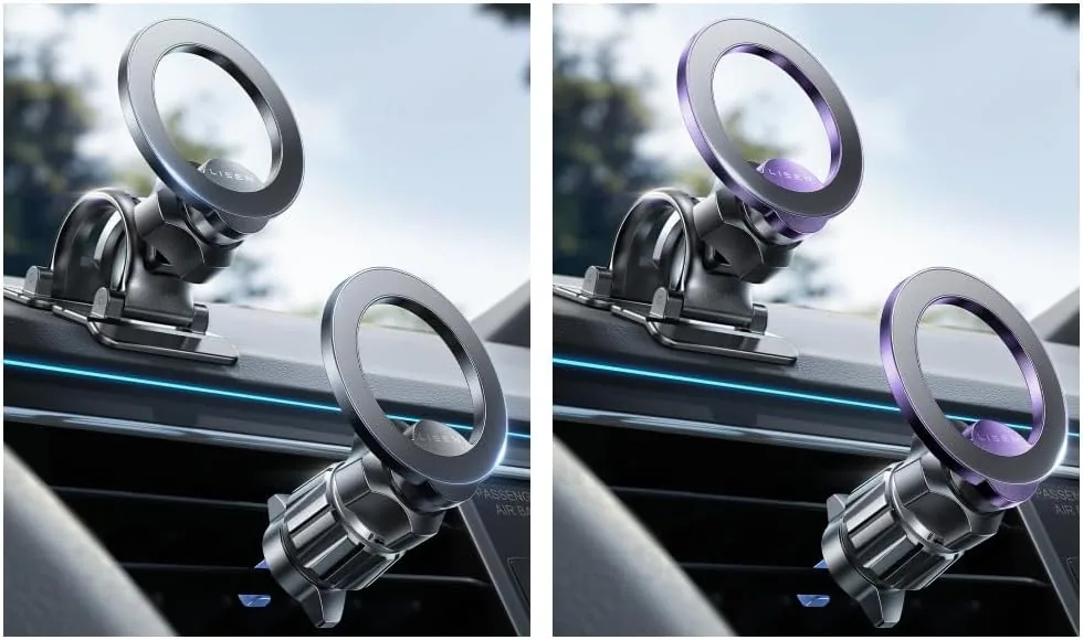 LISEN for MagSafe Car Mount [2026 Strong Magnets] Magnetic Phone Holder for Your Car [Vent&Dash] Magnet product view