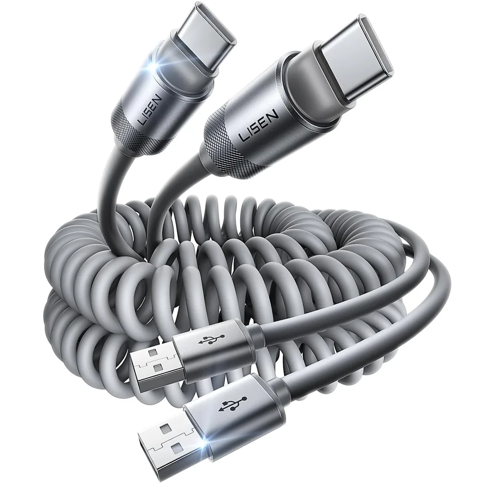 LISEN CarPlay Cable 2 Pack for iPhone 17 Air 16 15 Pro Max Car Charger Cord product view