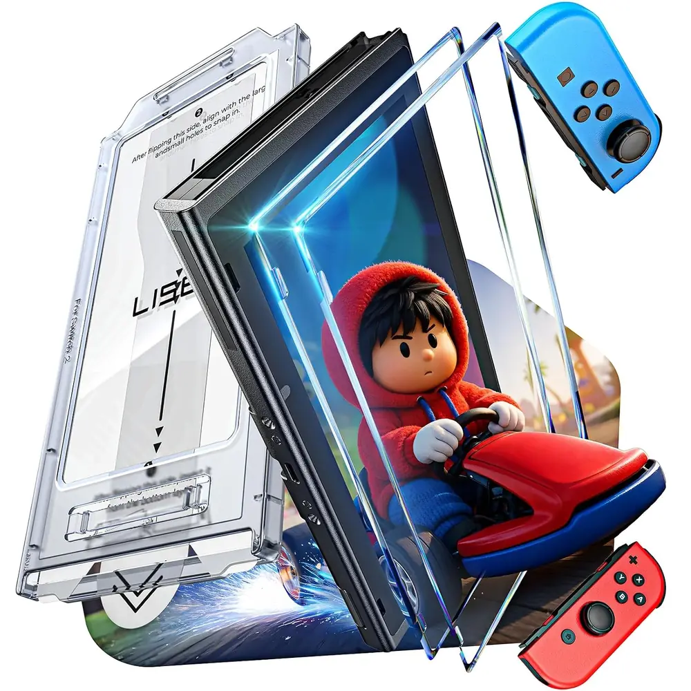 LISEN for Nintendo Switch 2017 Screen Protector [2025 Upgrade] (ANTI-GLARE & Auto Dust-Elimination) Screen - Standard