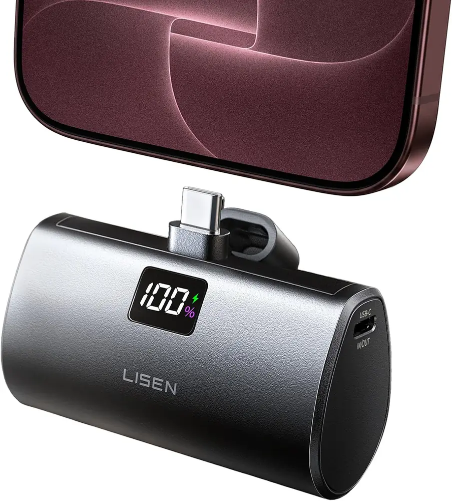 LISEN 6800mAh Mini USB C Portable Charger for iPhone 18 Pro/17/16/15 Capsule Power Bank Small Portable product view