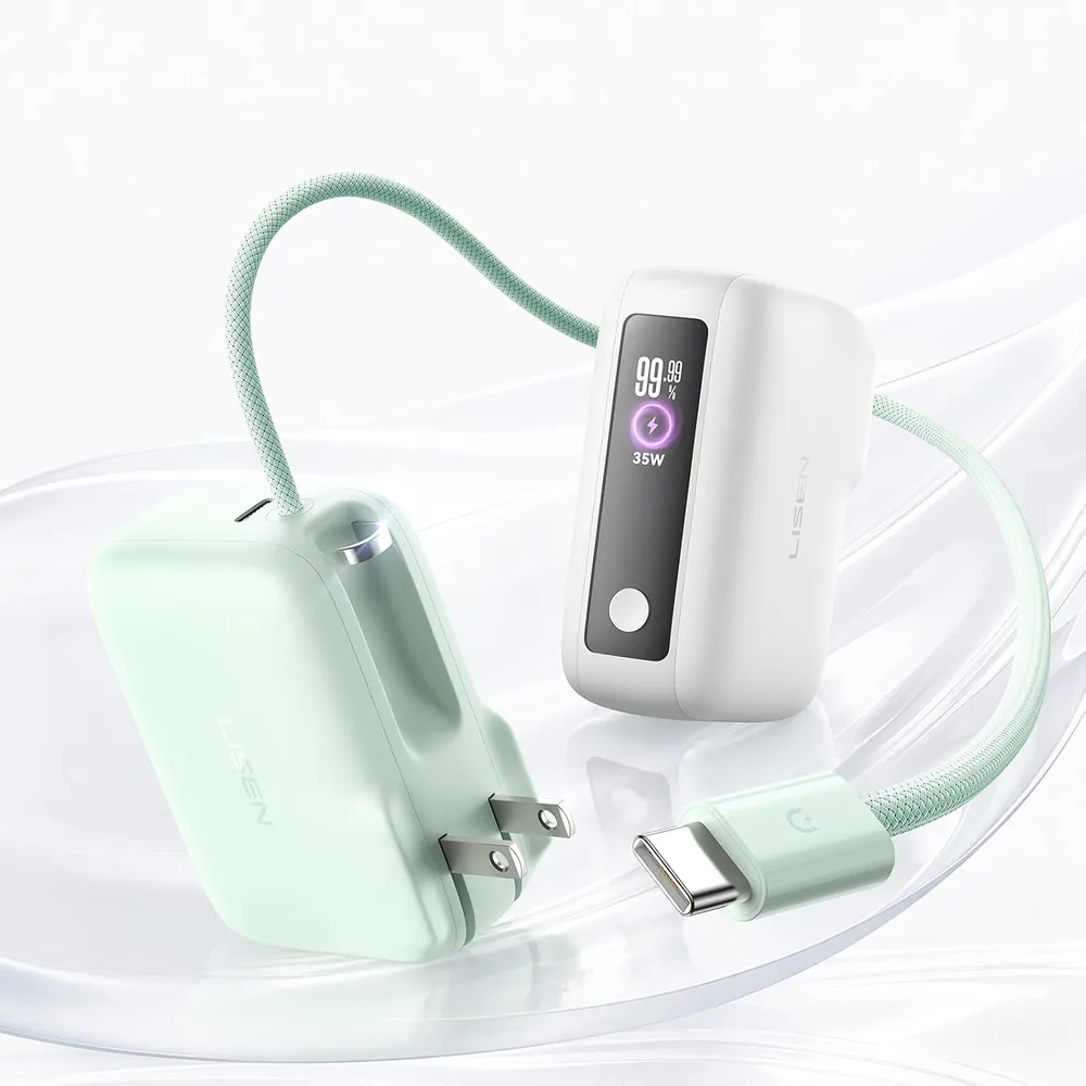 LISEN Mini 3in1 Portable Charger for iPhone 18 Pro/Pro Max/Duo product view