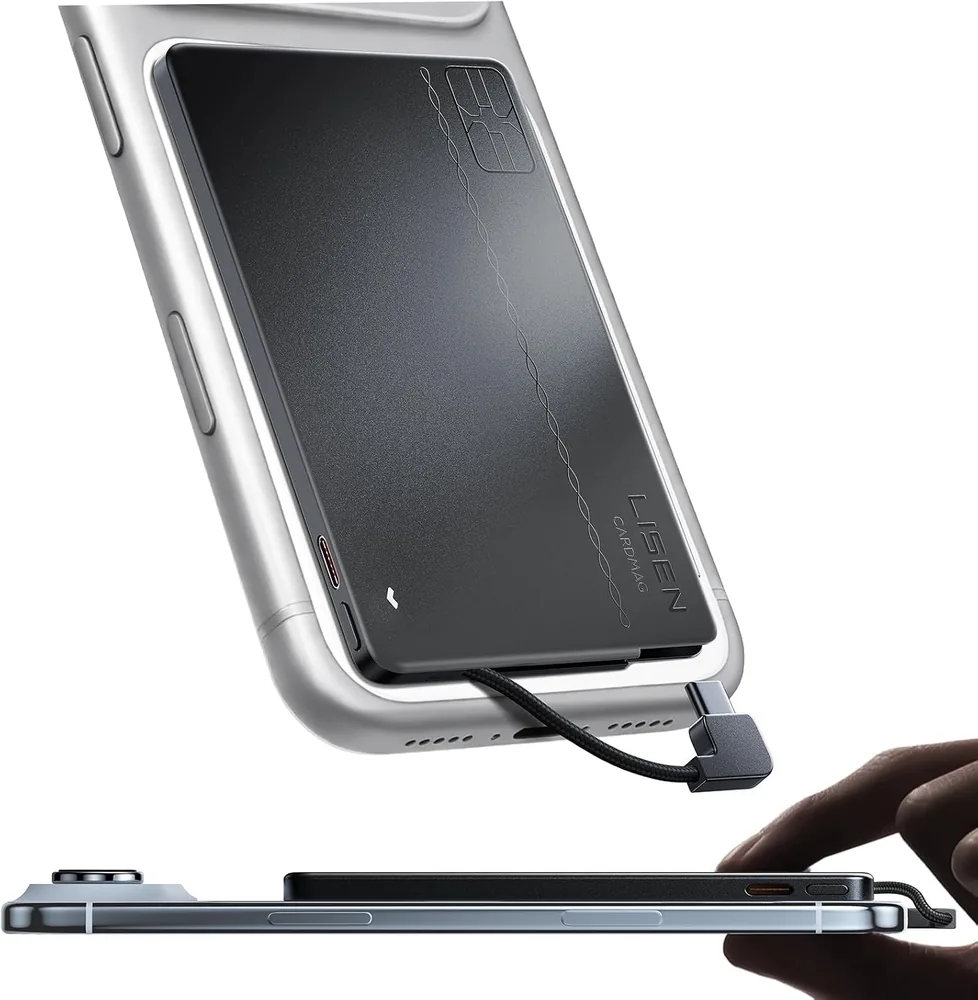 LISEN 【0.2'' Ultra Slim Portable Charger USB C for iPhone 18 Accessories 17/16/15 product view