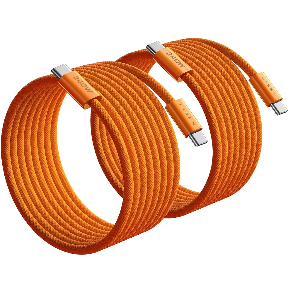 LISEN USB C to USB C Cable, 240W Fast Charging Cable (10FT+10FT) product view