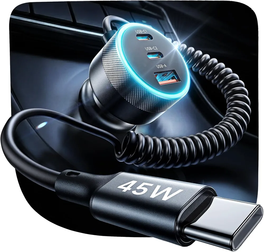 LISEN 90W for iPhone 18/17 Pro Max Car Charger USB C Fast Charge product view