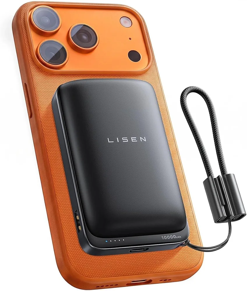 LISEN 25W for MagSafe Power Bank 10000mAh, QI2.2 Wireless Portable Charger | Qi2-Certified product view