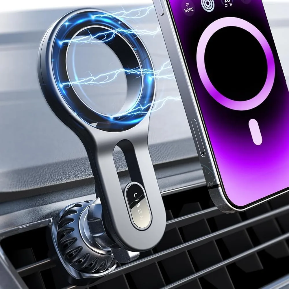 LISEN for MagSafe Car Mount, Magnetic Phone Holder for Car Vent Phone Mount product view