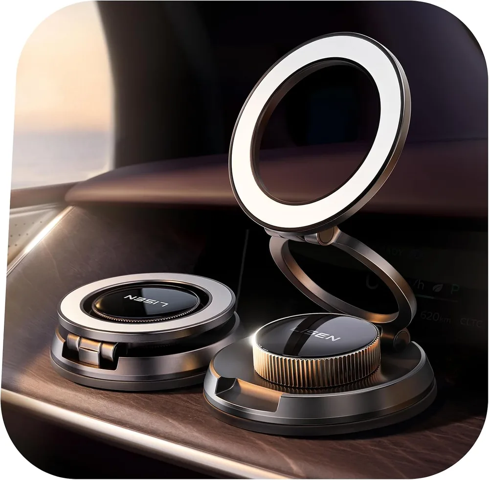LISEN Suction Phone Mount for Vacuum for iPhone 18 Pro Max Car Mount Holder [All-Metal & Nano Gel 98+LBS product view