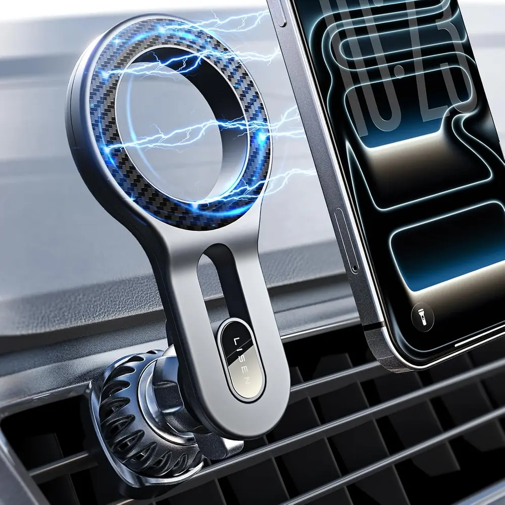 LISEN Upgraded for MagSafe Car Mount - Carbon Fiber